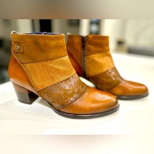 Dorking by Fluchos NWOT Women’s Dalma Brown Leather Ankle Boot - Size 37